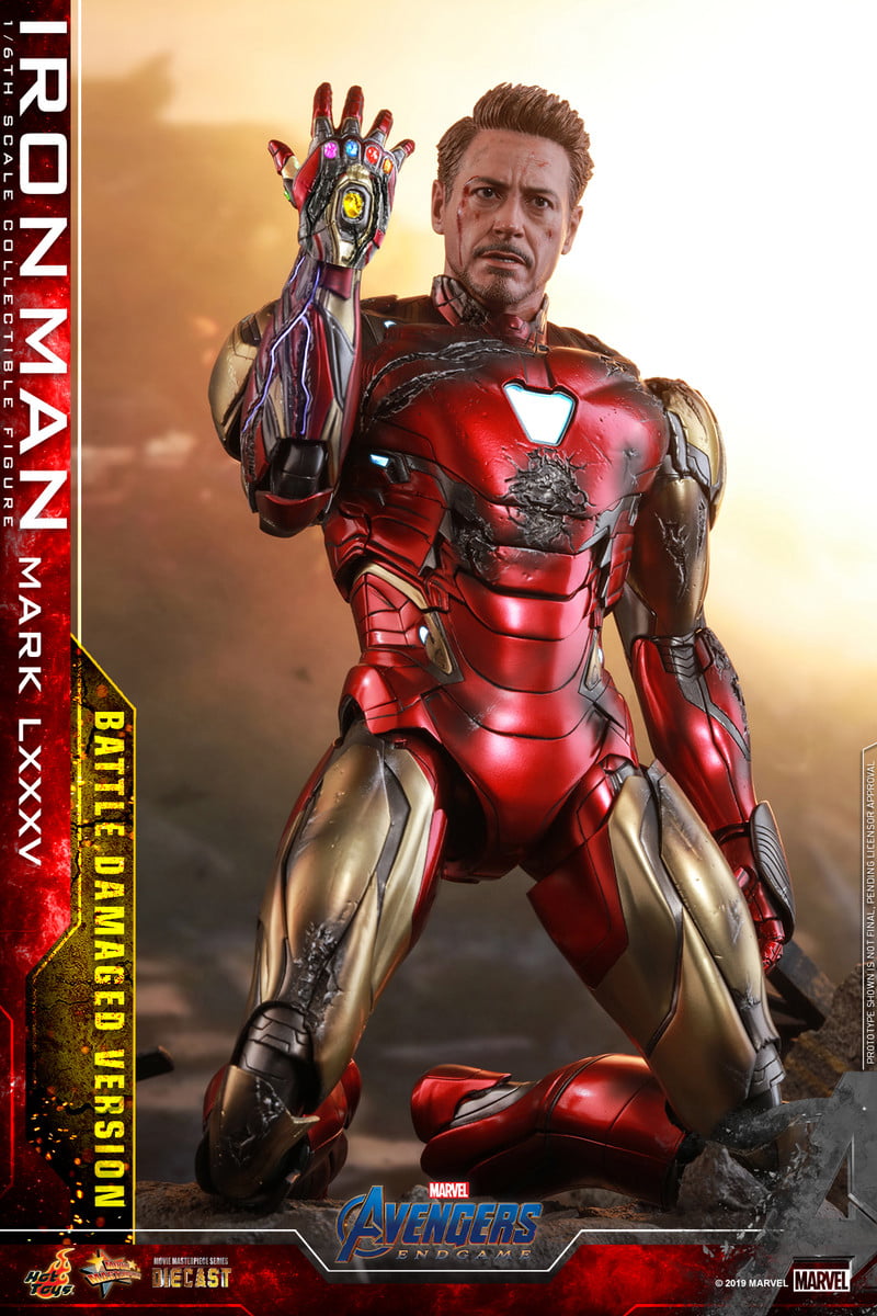 Avengers End Game: Iron Man Mark 85 LXXXV Battle Damaged Hot Toys MMS543D33 - Image 5