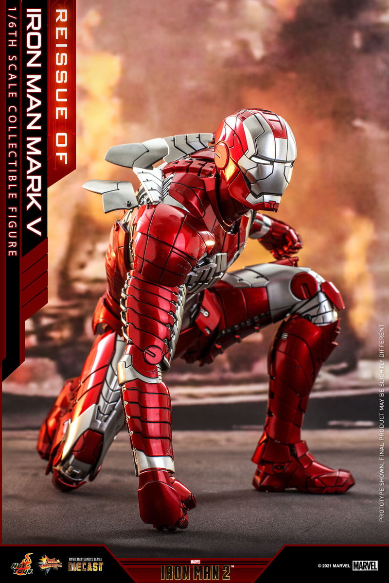 Hot Toys Iron Man 2 - Mark V 1/6th Scale Action Figure (Reissue) - Image 2