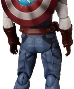 MAFEX Captain America with shield on back