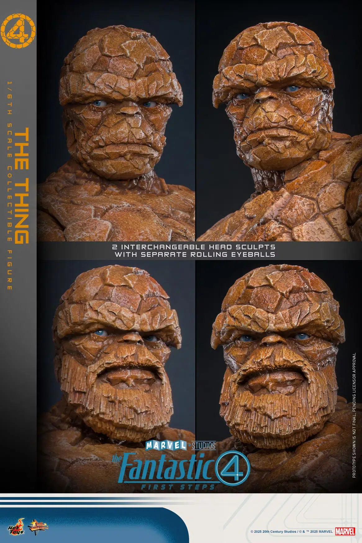 The Fantastic Four: First Steps - The Thing 1/6th Scale Collectible Figure - Image 9