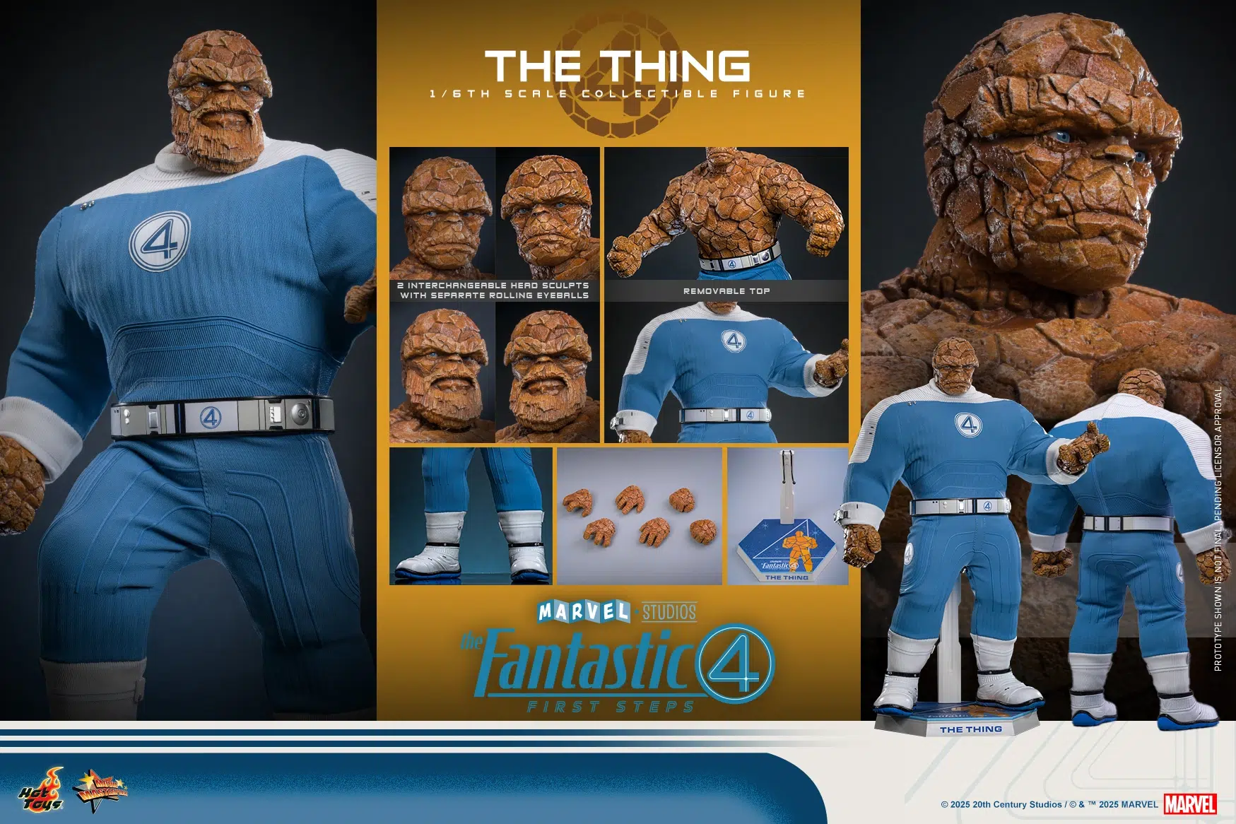 The Fantastic Four: First Steps - The Thing 1/6th Scale Collectible Figure - Image 11