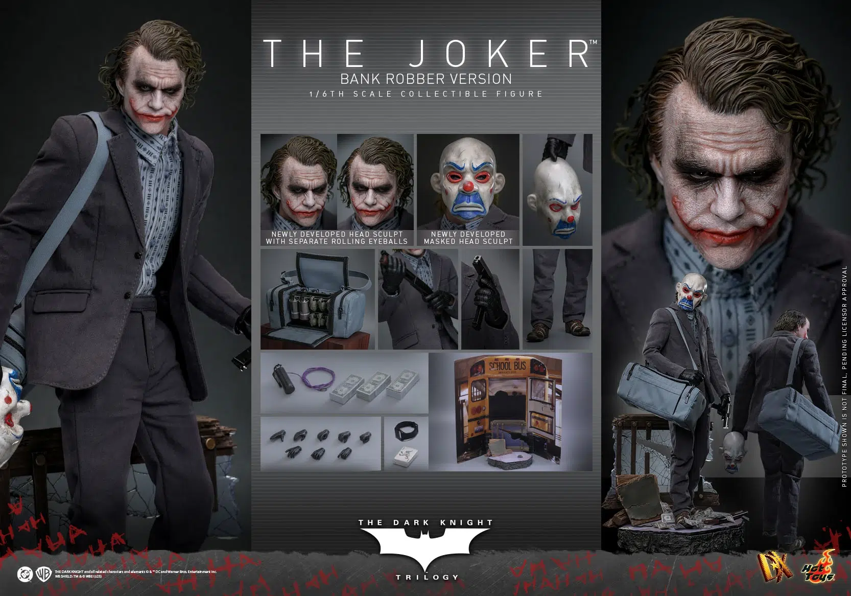 The Joker (Bank Robber Version) DX50 1/6th Scale Collectible Figure - Image 19