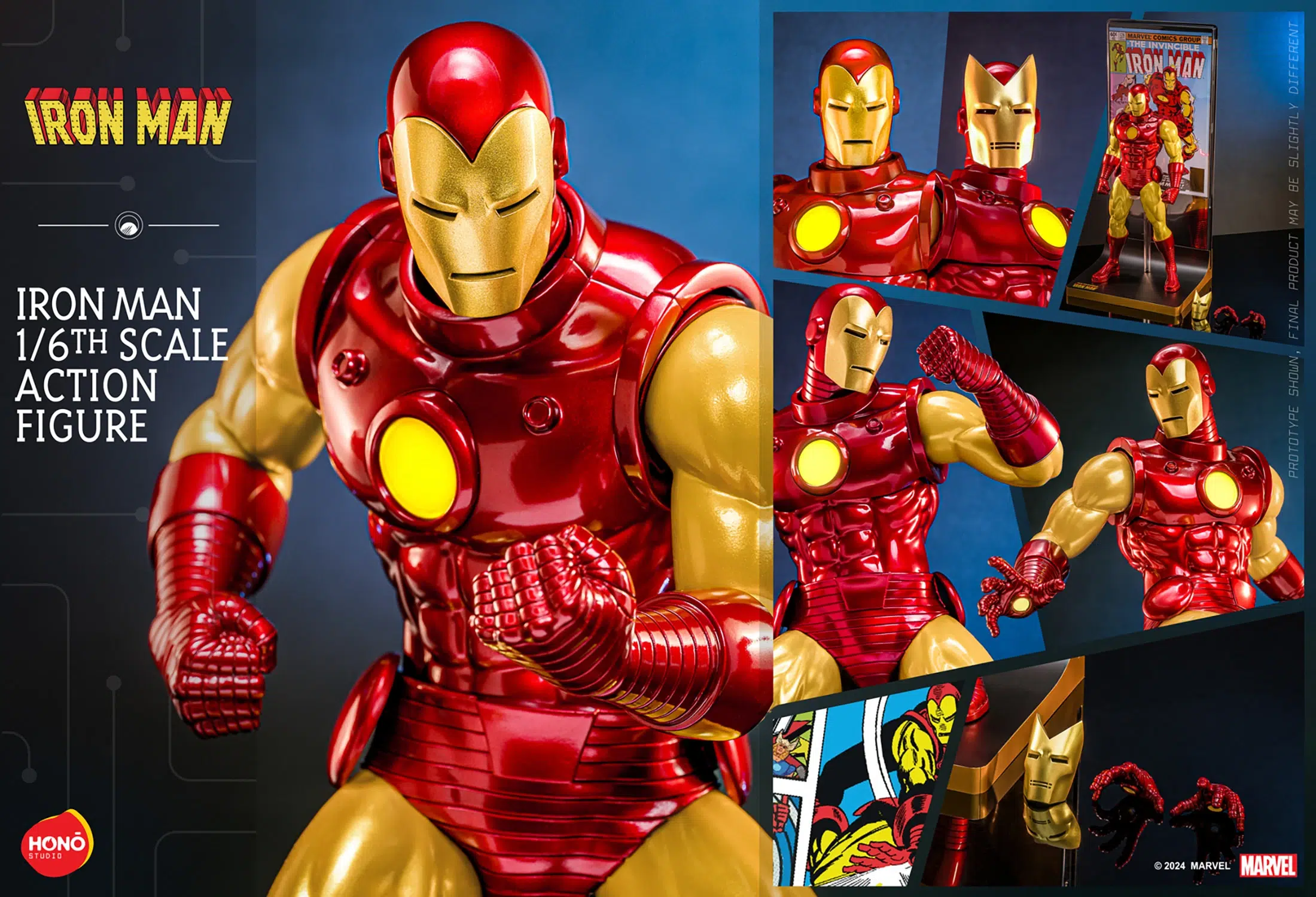 Hot Toys Hono Studio 1/6 HS05 Iron Man Comic Version - Image 23