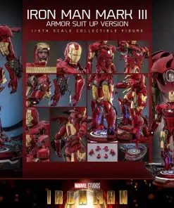 Iron Man Mark III (Armor Suit Up Version) 1/6th Scale Collectible Figure - Image 7