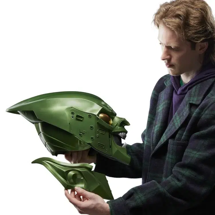 Spider-Man: No Way Home Marvel Legends Green Goblin 1:1 Scale Wearable Helmet - Image 12
