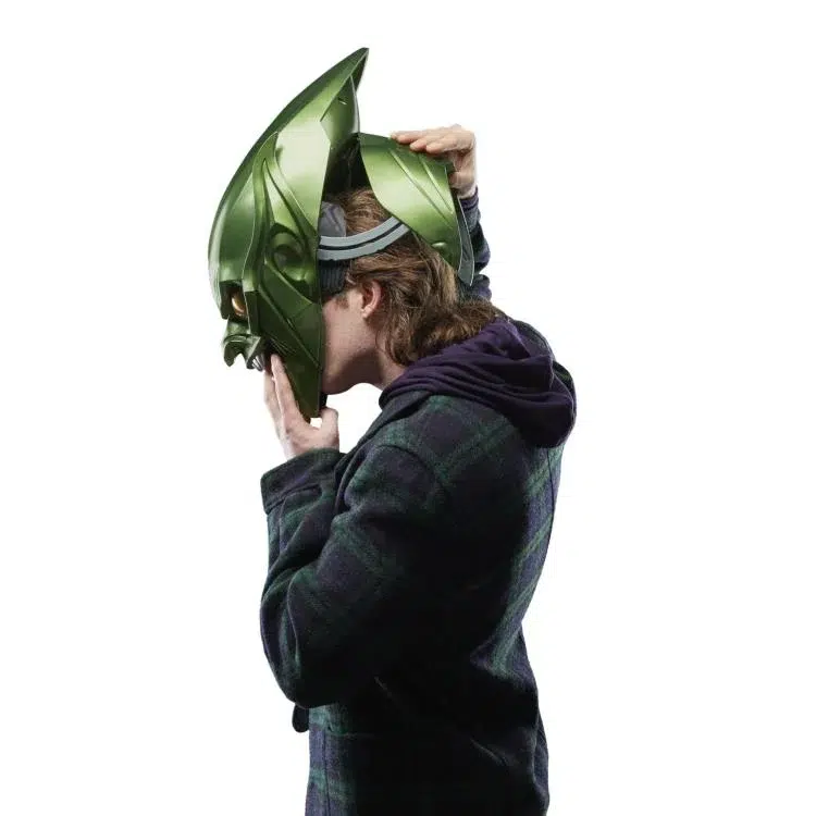 Spider-Man: No Way Home Marvel Legends Green Goblin 1:1 Scale Wearable Helmet - Image 15