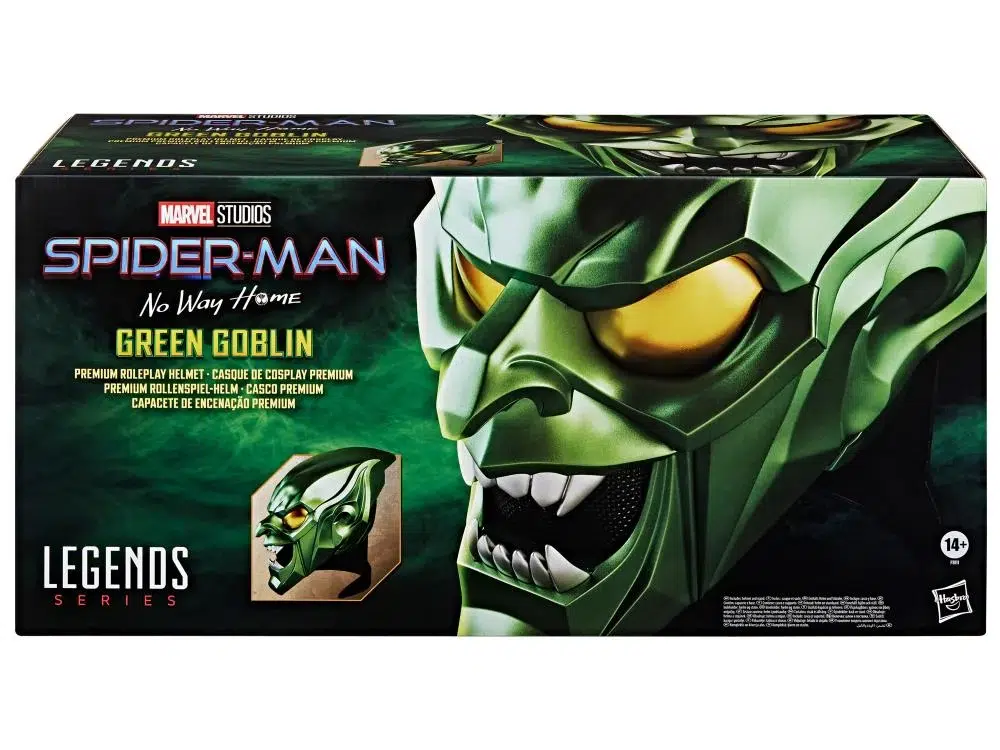 Spider-Man: No Way Home Marvel Legends Green Goblin 1:1 Scale Wearable Helmet - Image 21