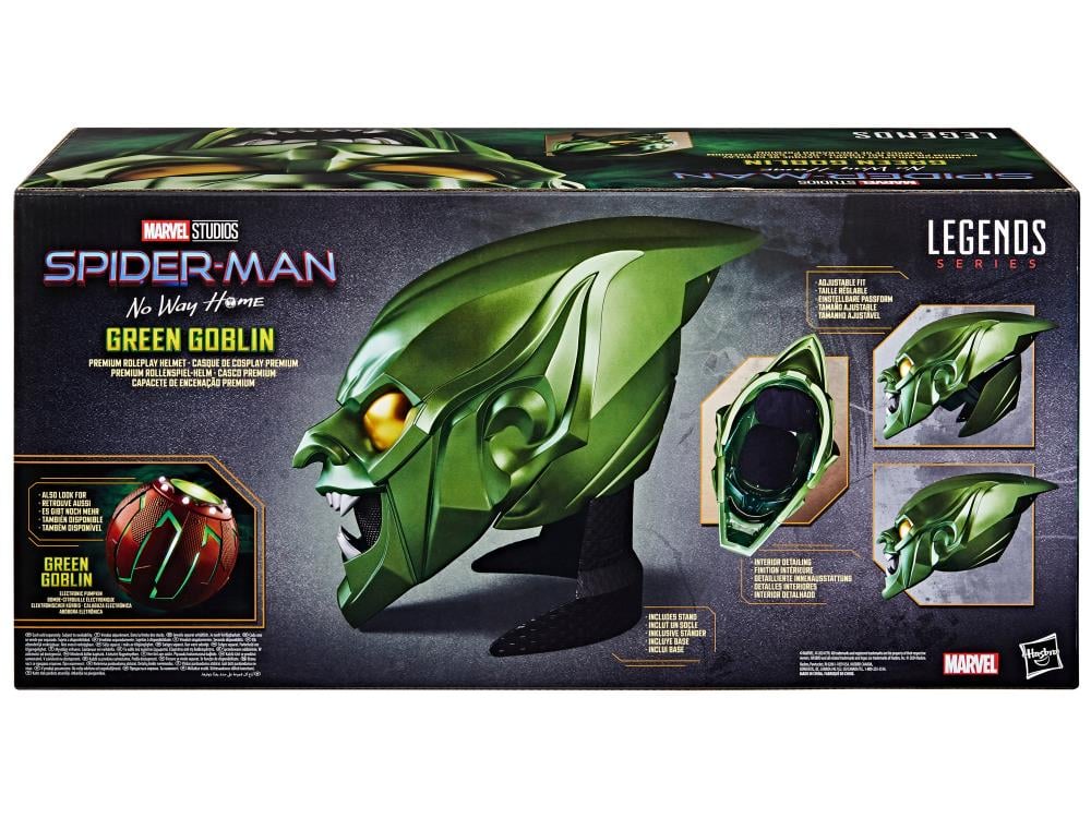 Spider-Man: No Way Home Marvel Legends Green Goblin 1:1 Scale Wearable Helmet - Image 22