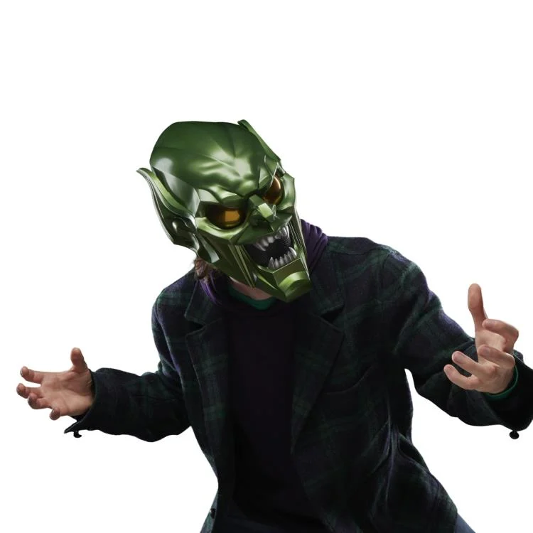 Spider-Man: No Way Home Marvel Legends Green Goblin 1:1 Scale Wearable Helmet - Image 17