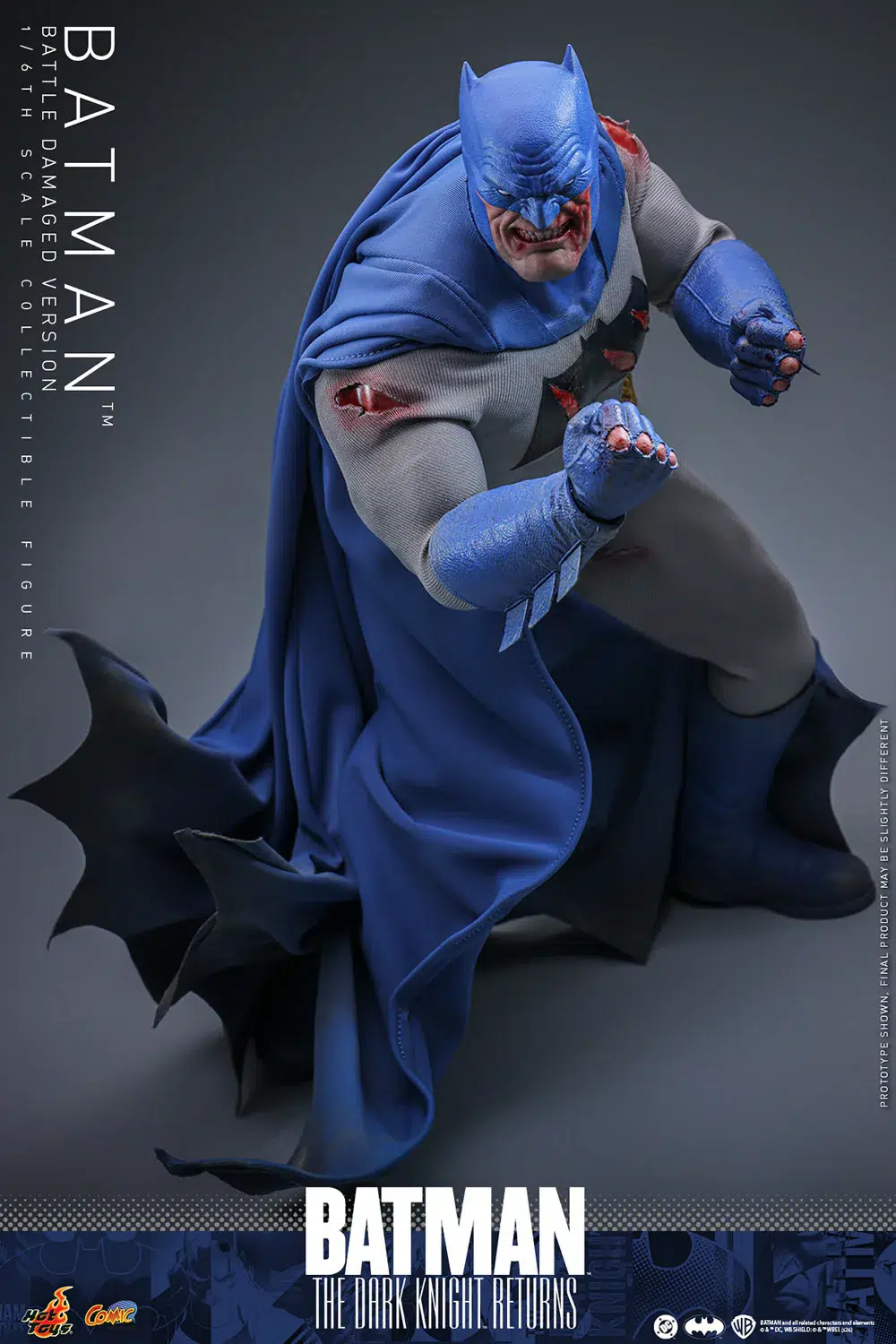 Batman: The Dark Knight Returns Batman (Battle Damaged Version) 1/6th Scale Collectible Figure - Image 6