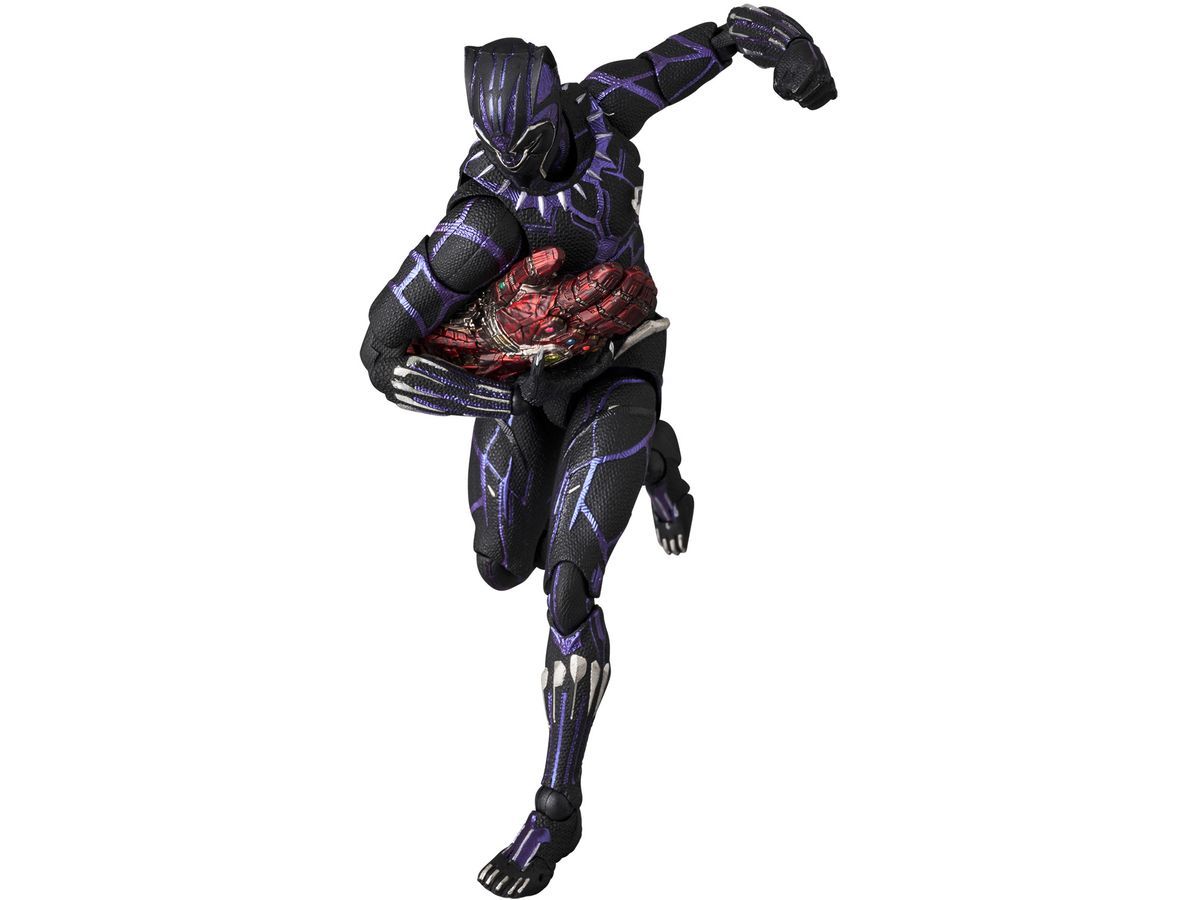 Avengers: Endgame MAFEX No.316 Black Panther (Vibranium Energy Ver.) Action Figure - Image 9